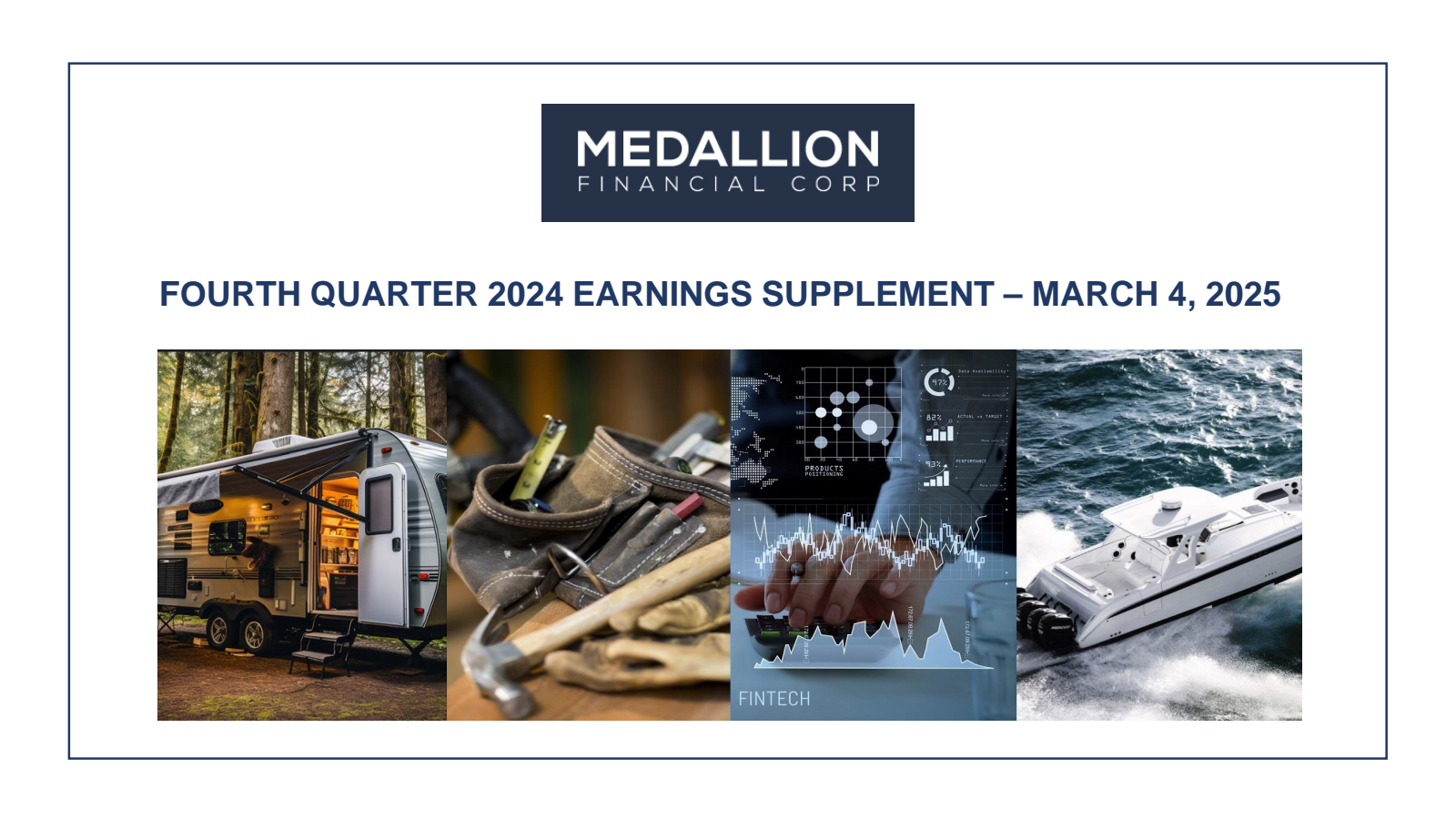 Medallion Financial's Q4 2024 Slide Deck