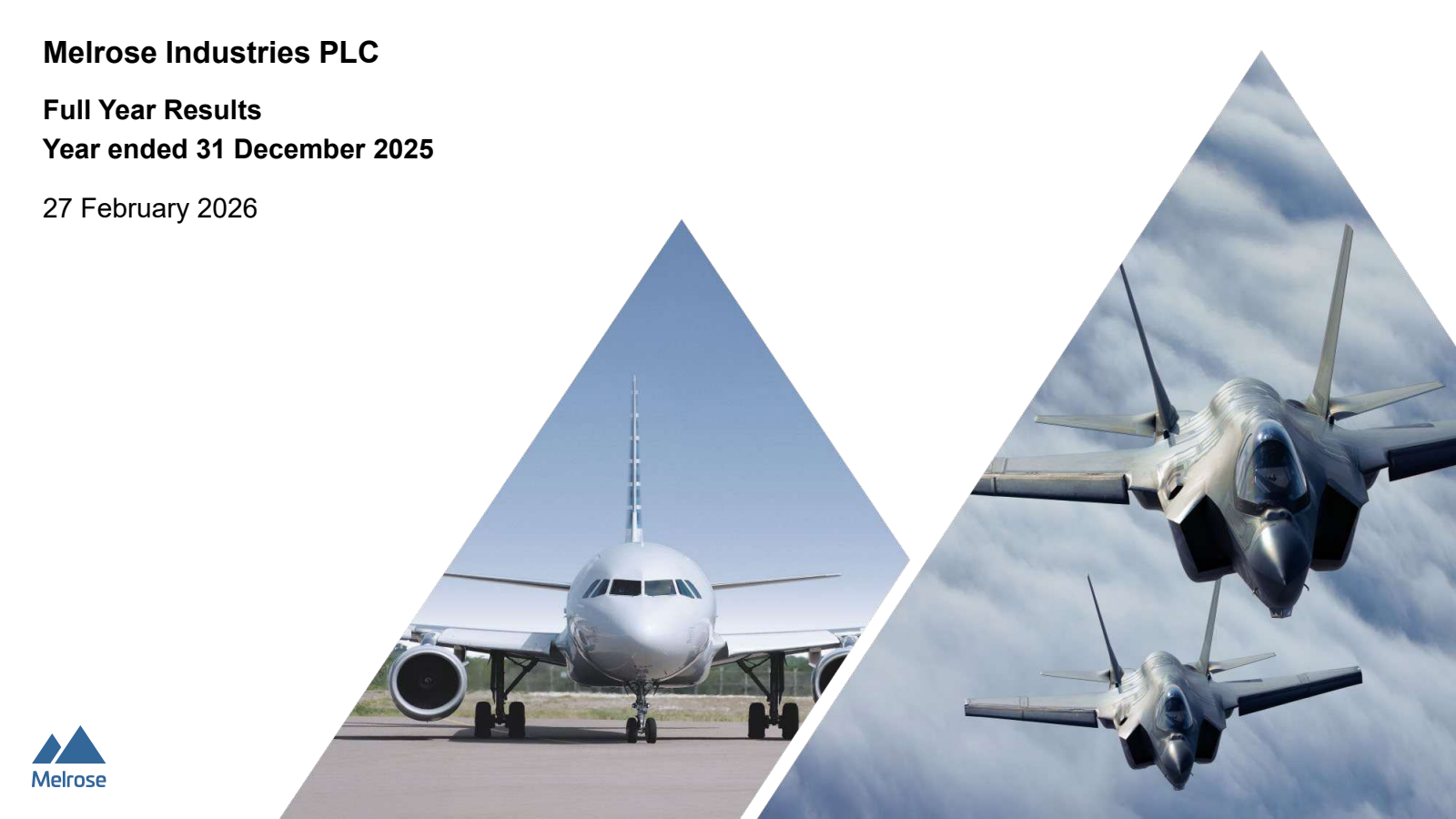 Melrose Industries' H2 2025 Slide Deck