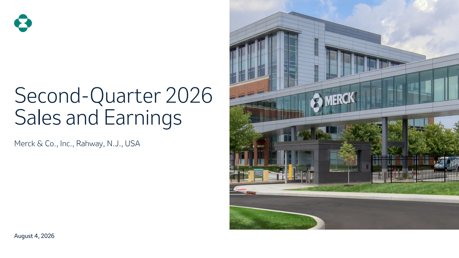 Merck & Co., Inc.'s Q2 2026 Slide Deck