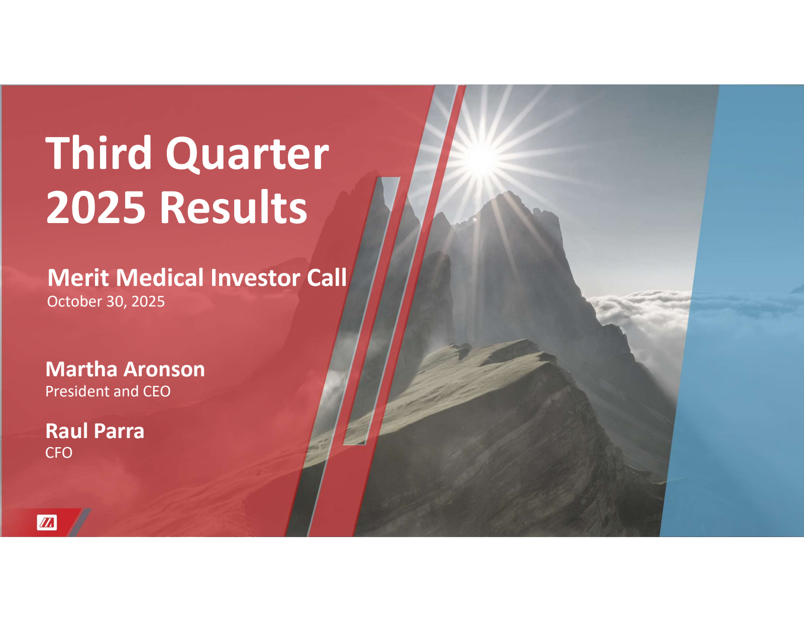 Merit Medical Systems' Q3 2025 Slide Deck