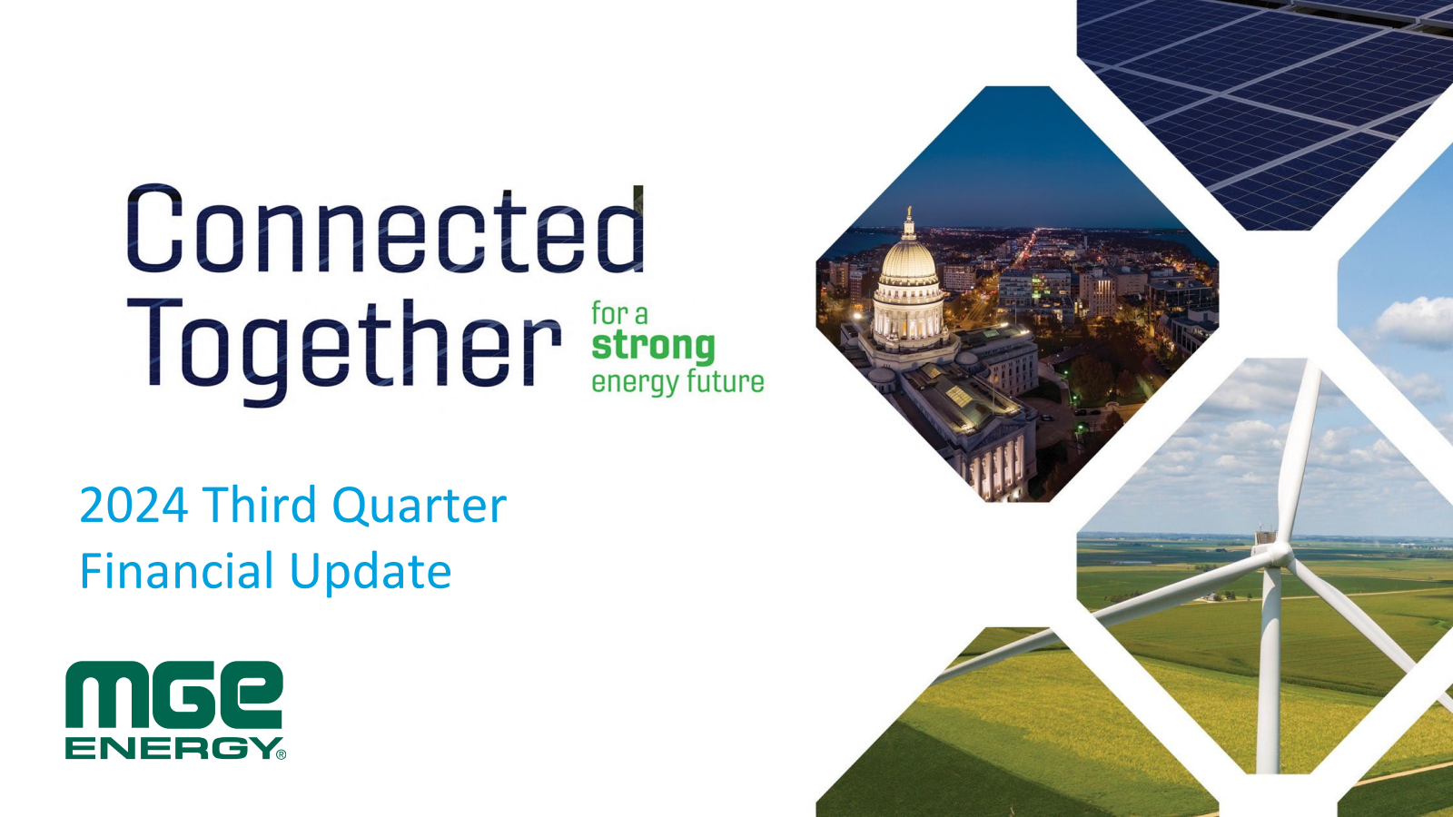 MGE Energy's Q3 2024 Slide Deck
