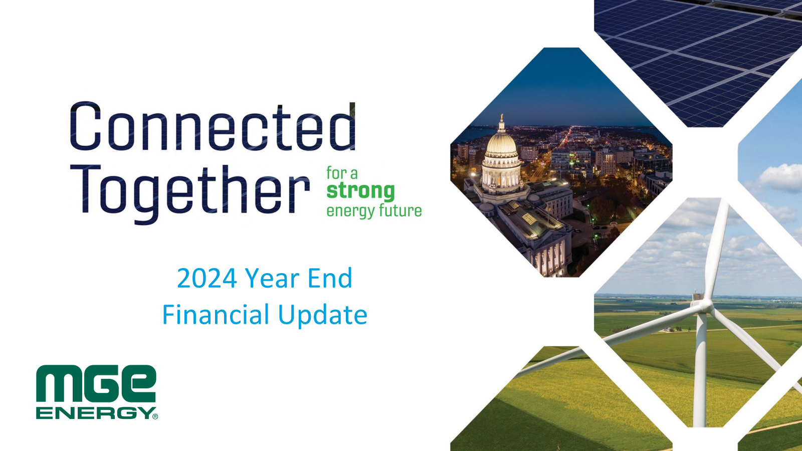 MGE Energy's Q4 2024 Slide Deck