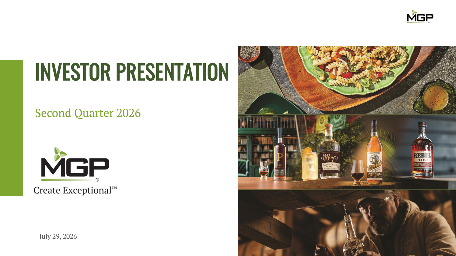 MGP Ingredients' Q2 2026 Slide Deck