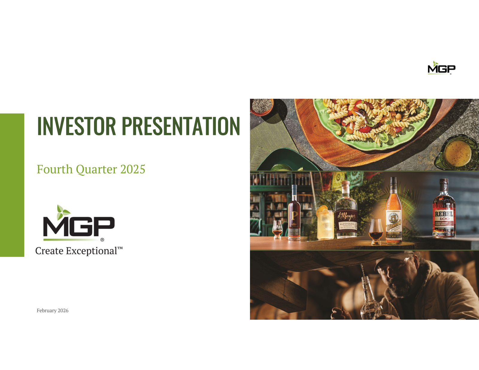 MGP Ingredients' Q4 2025 Slide Deck