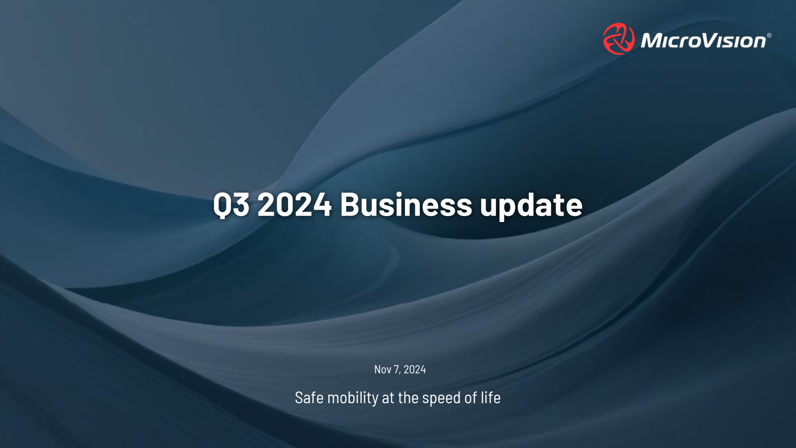 Microvision's Q3 2025 Slide Deck