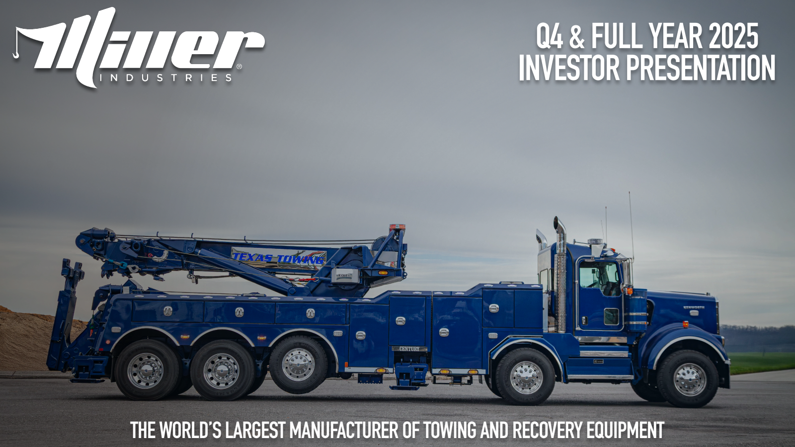 Miller Industries' Q4 2025 Slide Deck