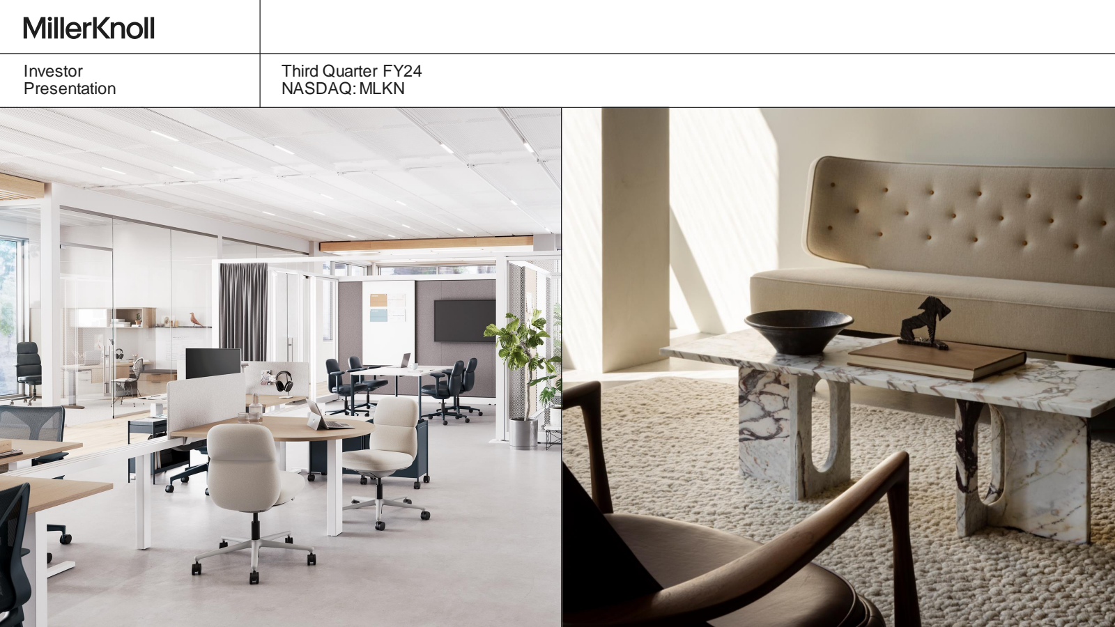 MillerKnoll's Q3 2024 Slide Deck