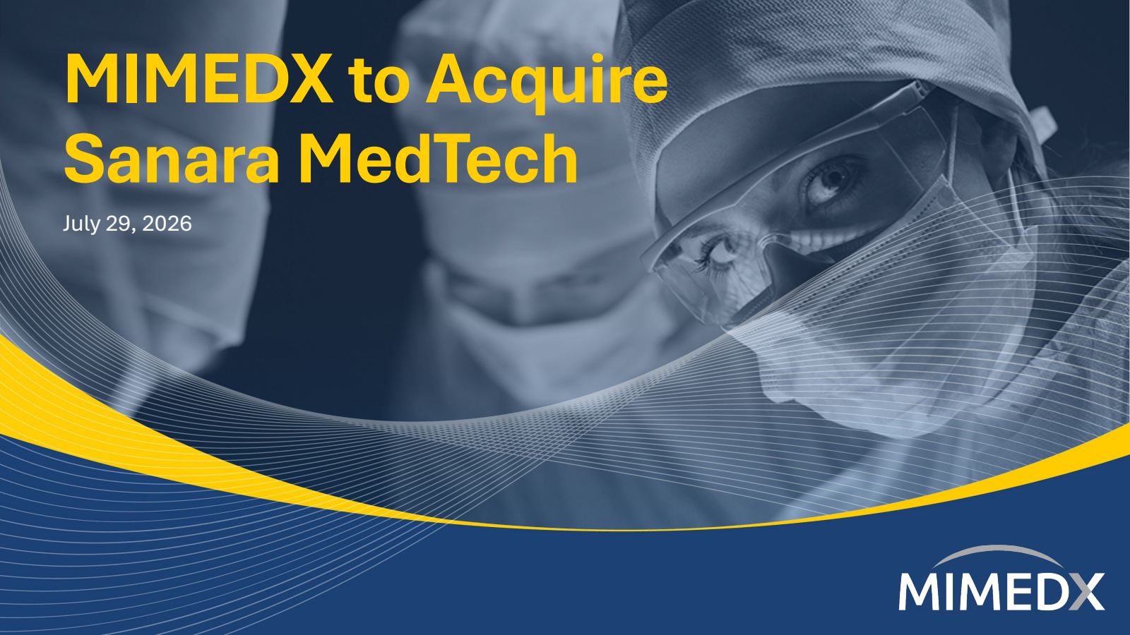 MiMedx Group's Q2 2026 & M&A announcement Slide Deck