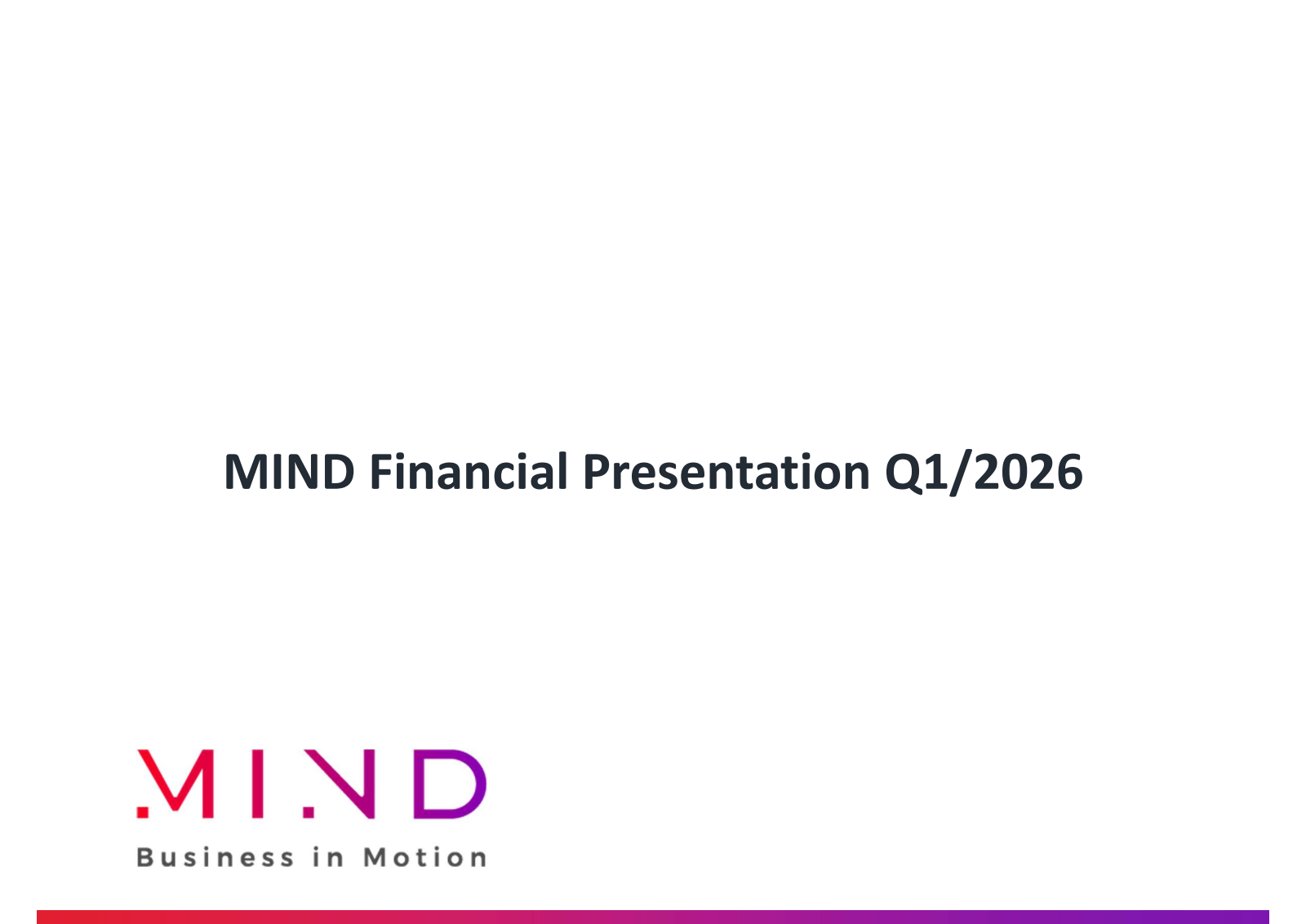 MIND C.T.I.'s Q1 2026 Slide Deck