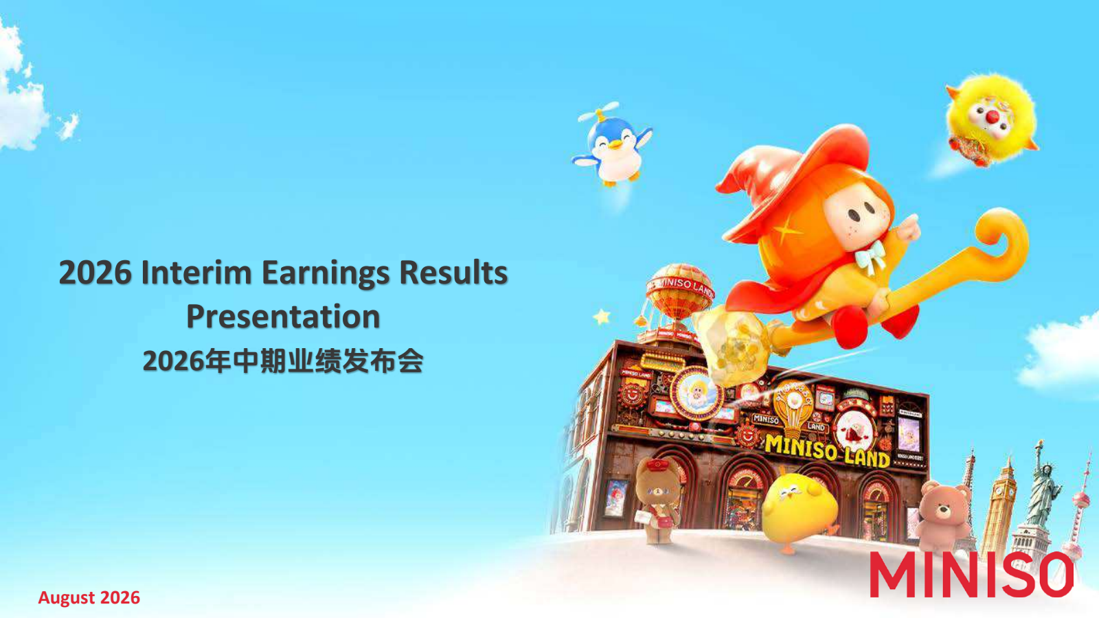 MINISO Group's Q2 2026 Slide Deck