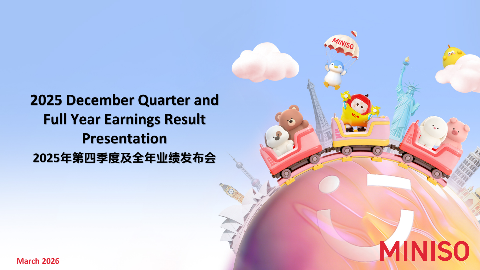 MINISO Group's Q4 2025 Slide Deck