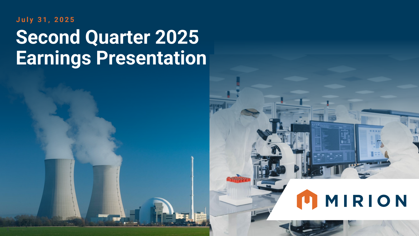 Mirion Technologies' Q2 2025 Slide Deck