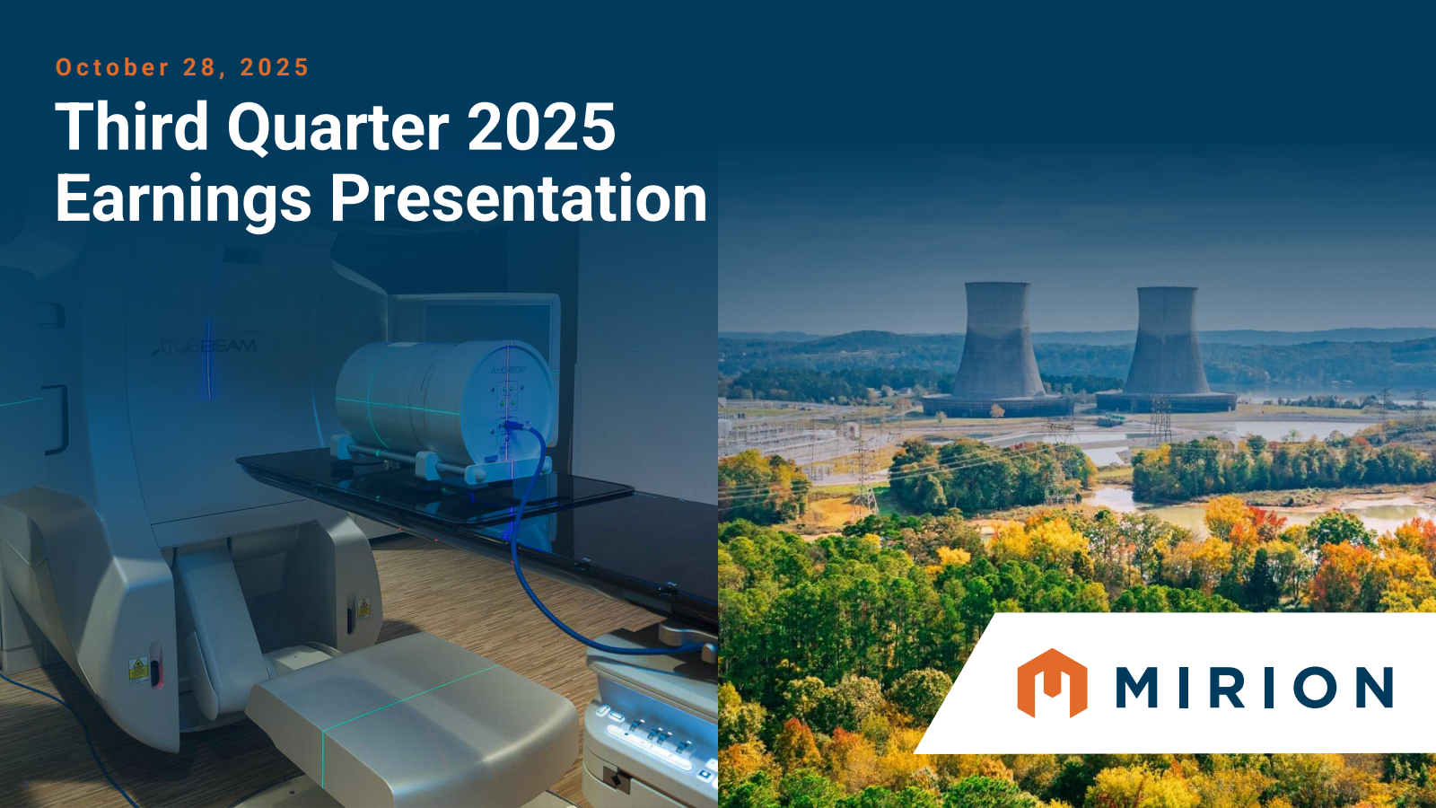 Mirion Technologies' Q3 2025 Slide Deck