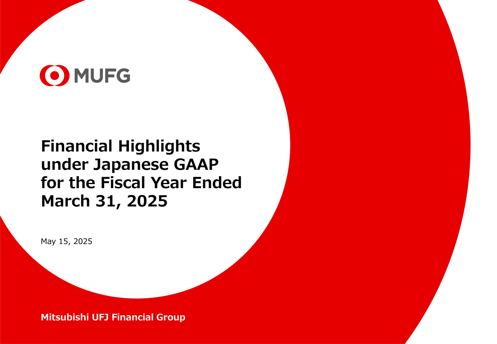 Mitsubishi UFJ Financial Group's Q4 2025 Slide Deck