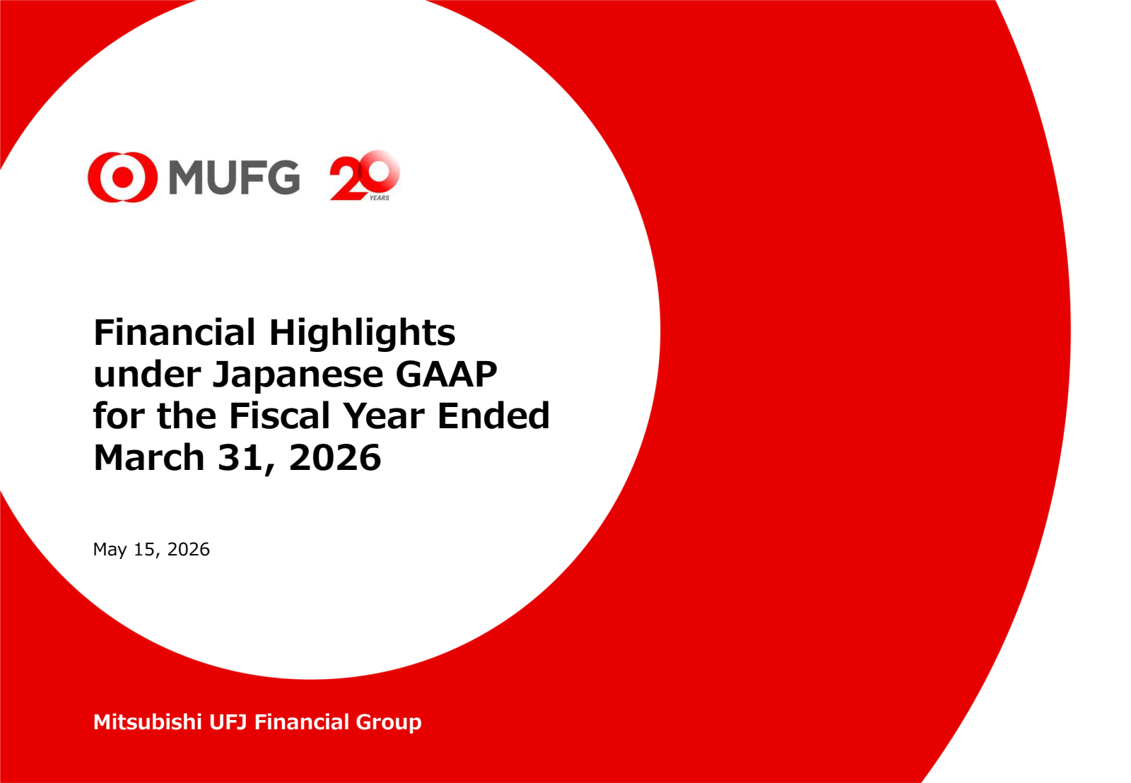 Mitsubishi UFJ Financial Group's Q4 2026 Slide Deck