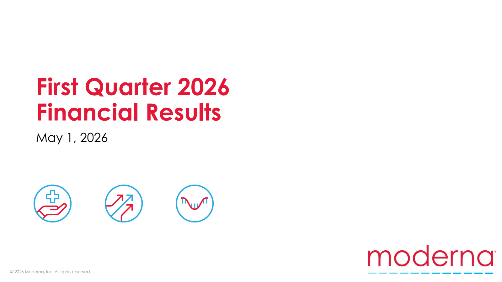 Moderna's Q1 2026 Slide Deck