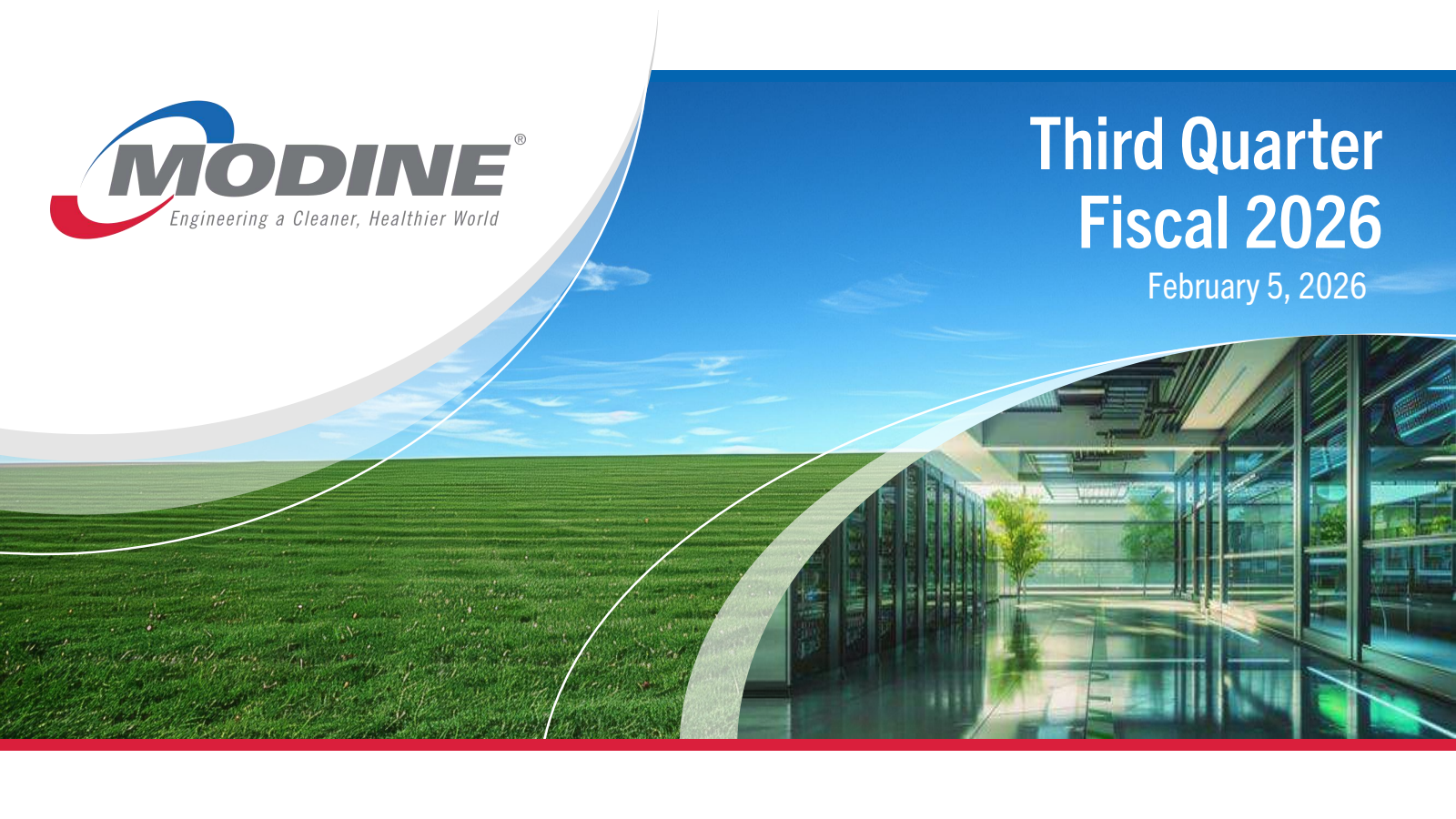 Modine Manufacturing's Q3 2026 Slide Deck