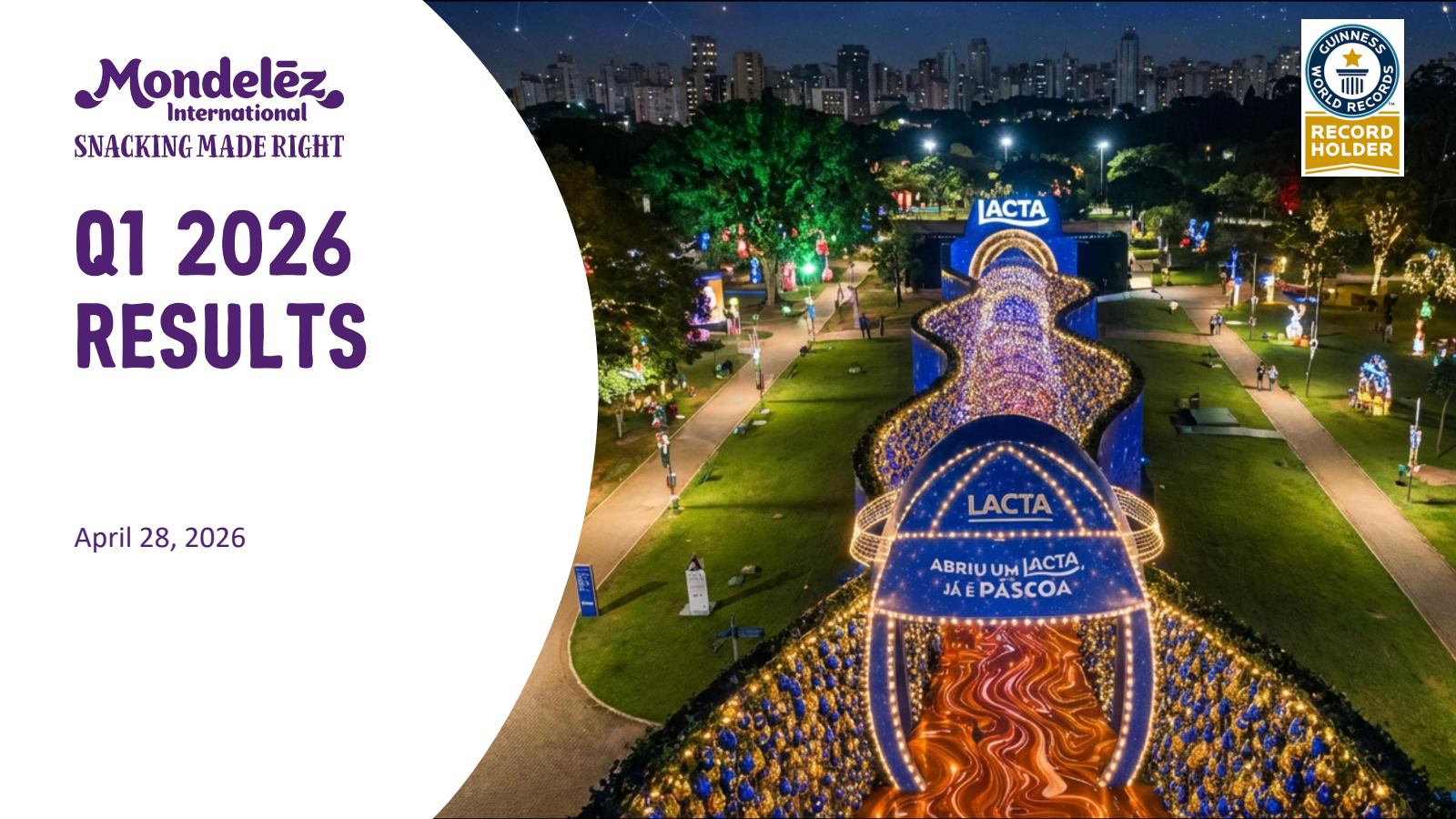 Mondelez International's Q1 2026 Slide Deck
