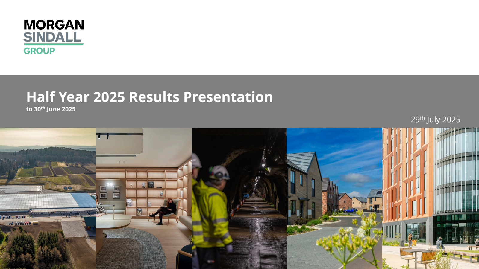 Morgan Sindall Group's H1 2025 Slide Deck