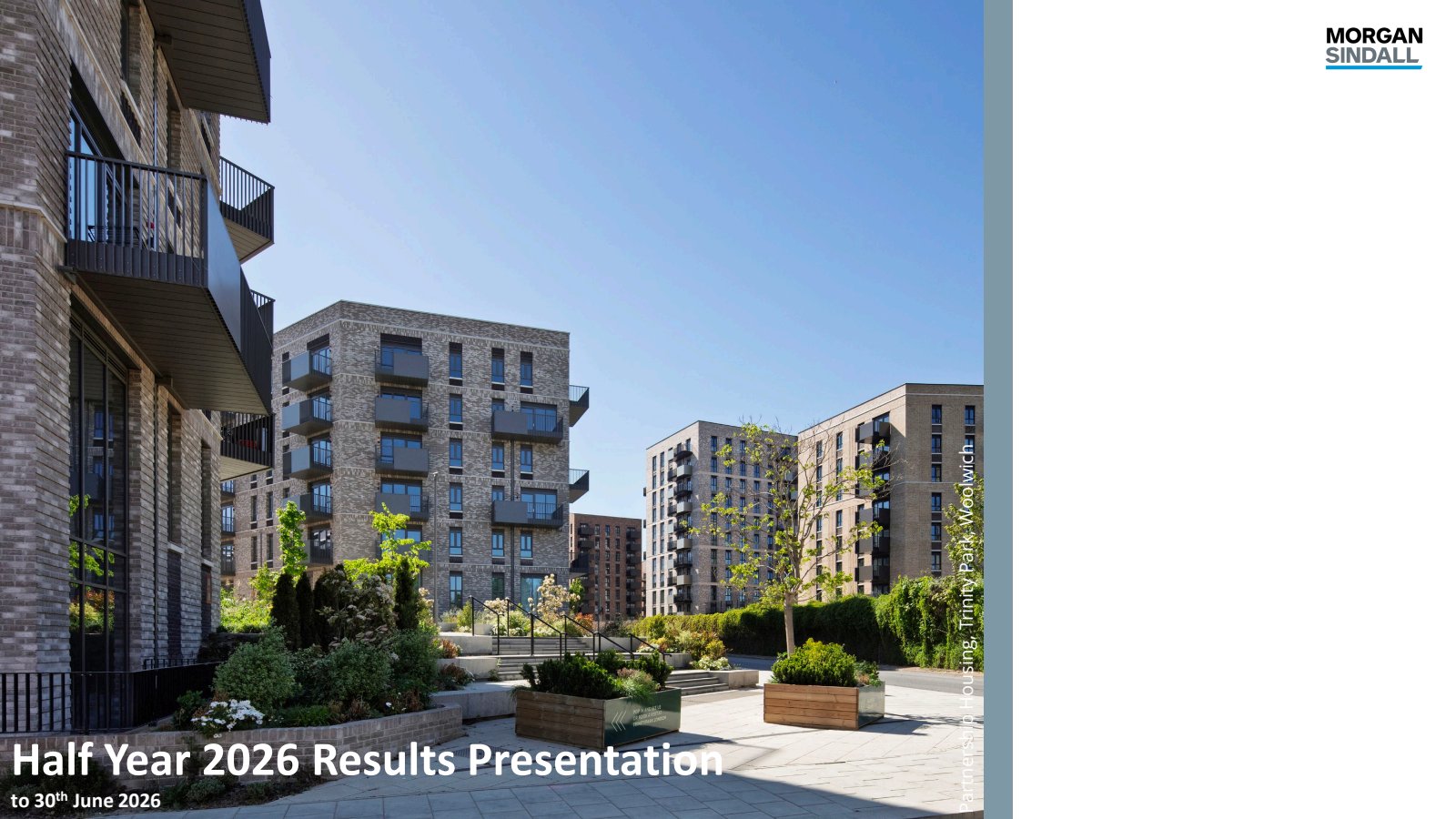 Morgan Sindall Group's H1 2026 Slide Deck