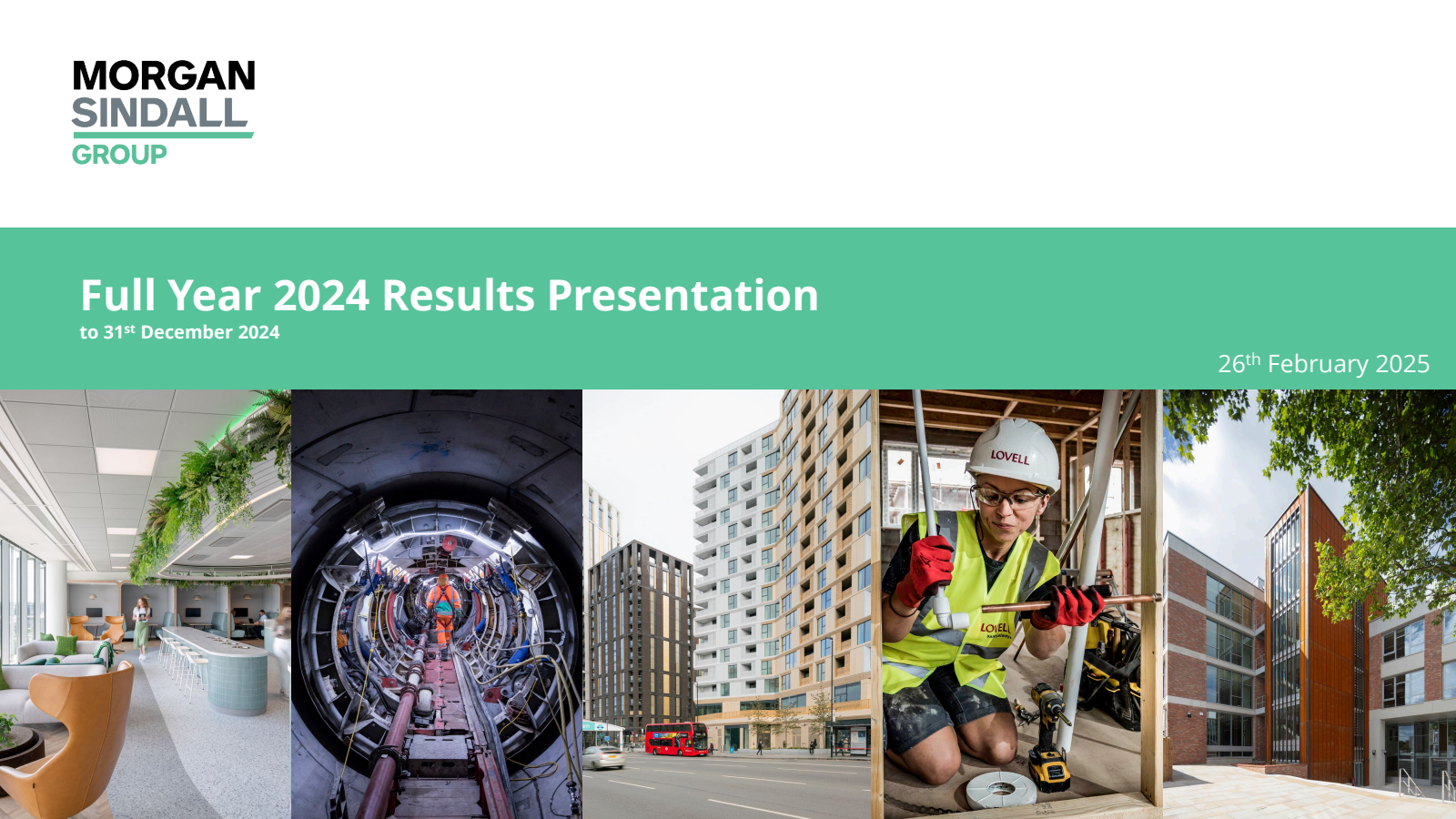 Morgan Sindall Group's H2 2024 Slide Deck