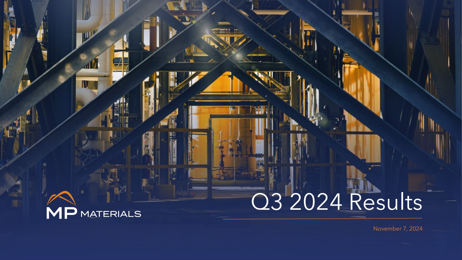 MP Materials' Q3 2024 Slide Deck