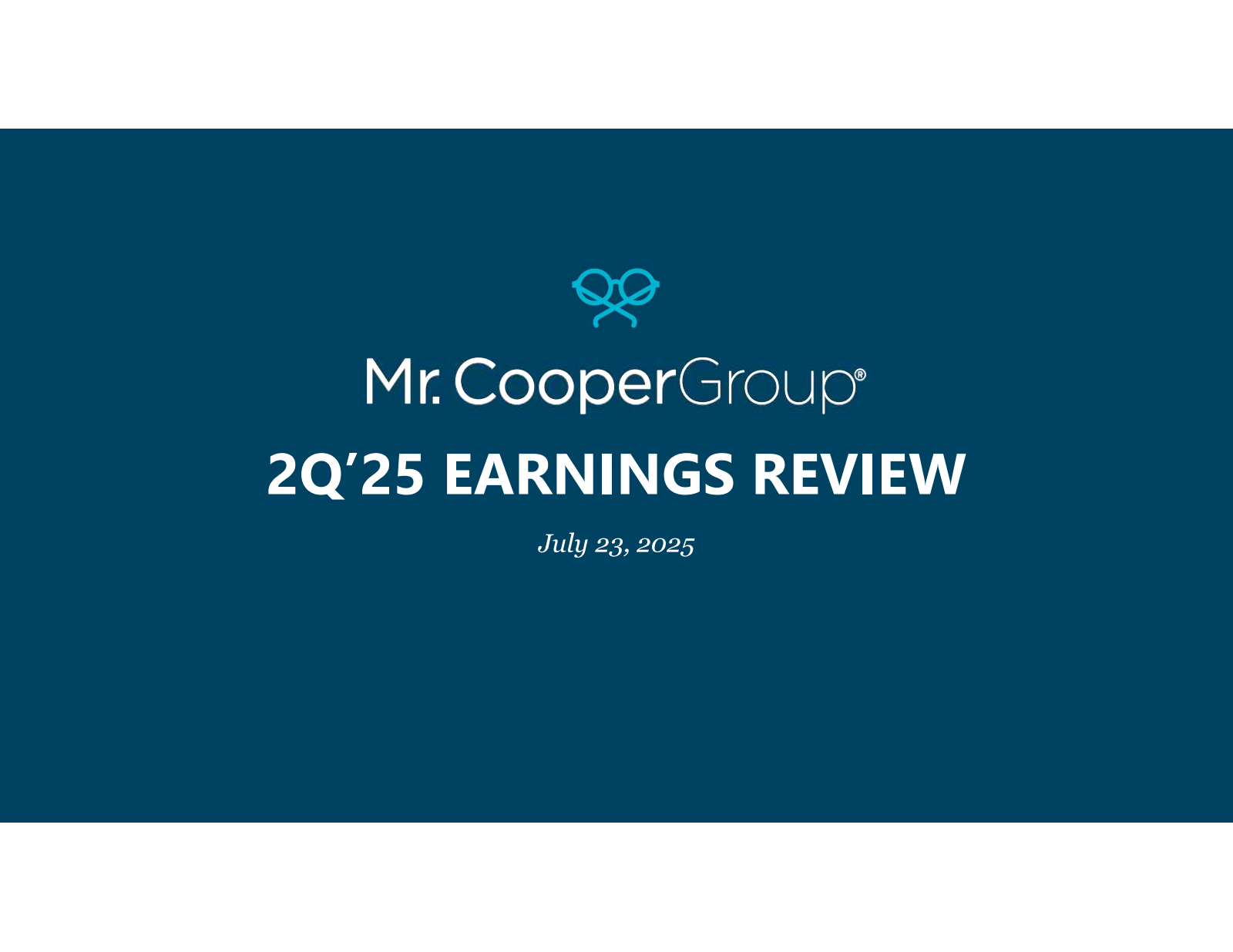 Mr. Cooper Group's Q2 2025 Slide Deck