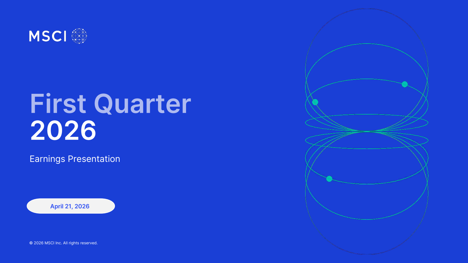 MSCI's Q1 2026 Slide Deck