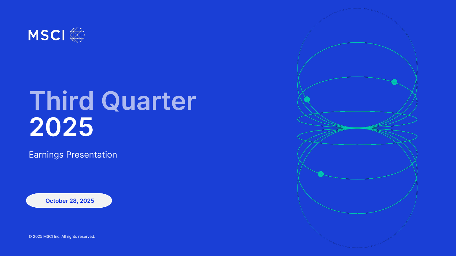 MSCI's Q3 2025 Slide Deck