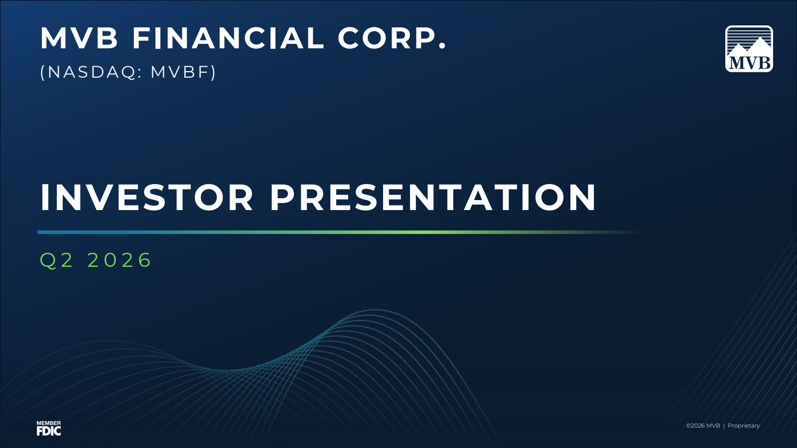 Mvb Financial's Q2 2026 Slide Deck