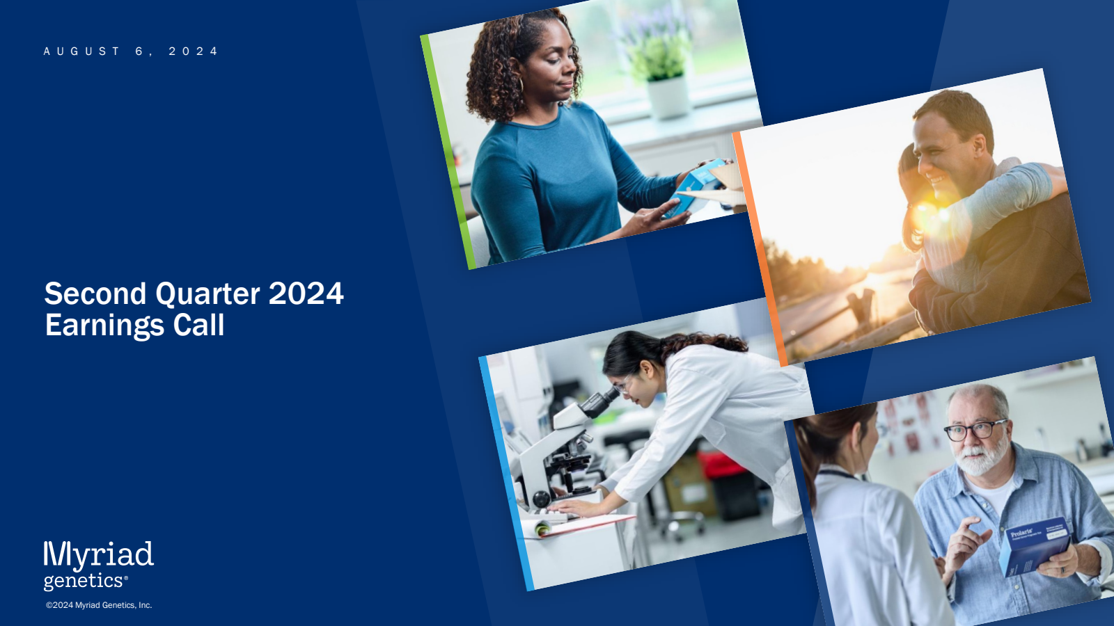 Myriad Genetics' Q2 2024 Slide Deck