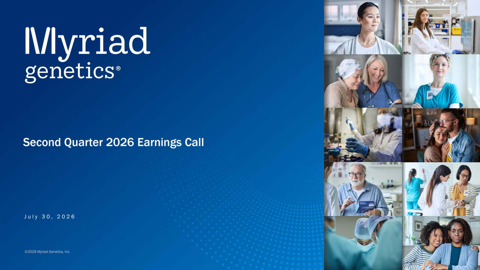 Myriad Genetics' Q2 2026 Slide Deck