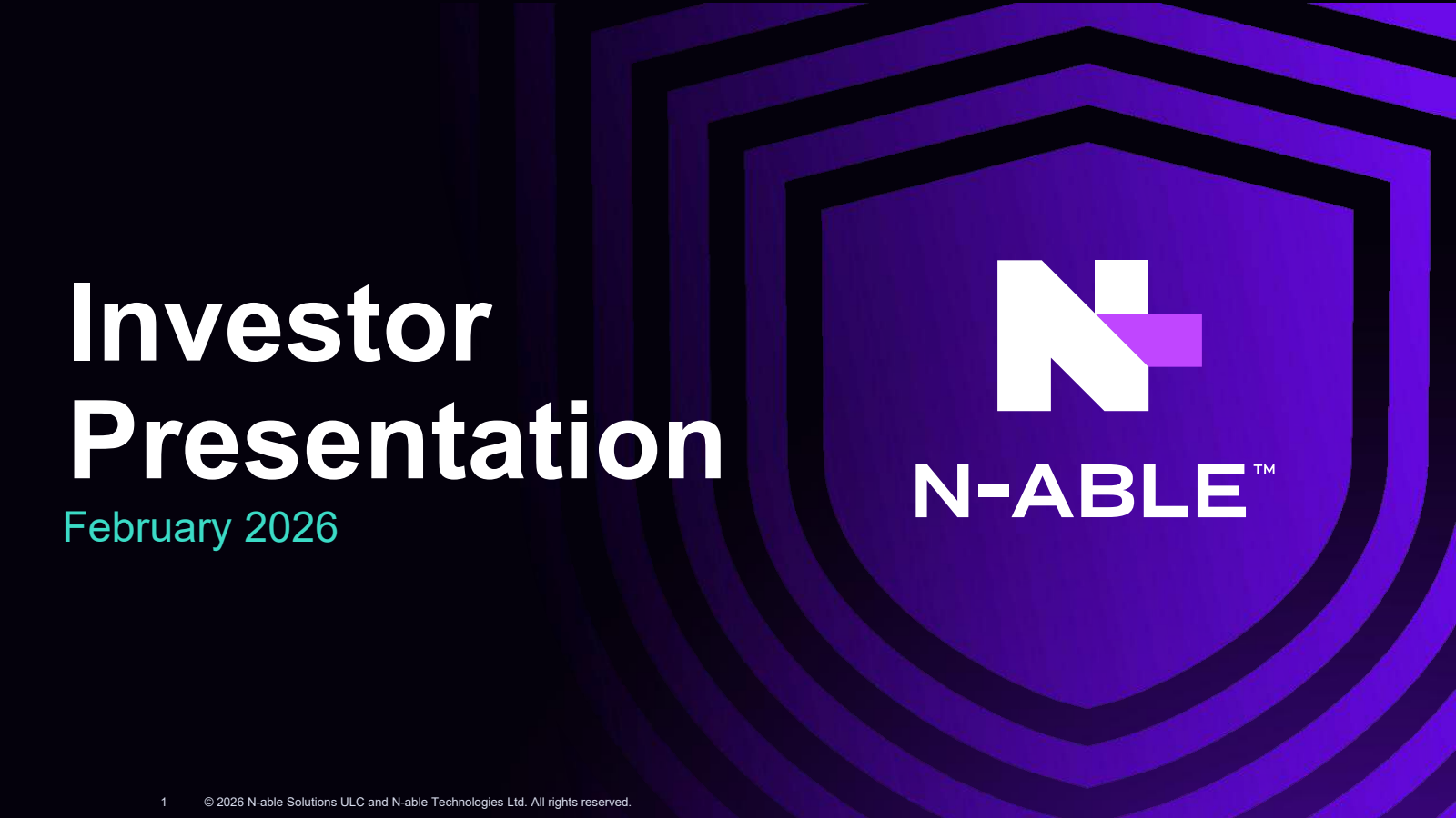 N-able's Q4 2025 Slide Deck