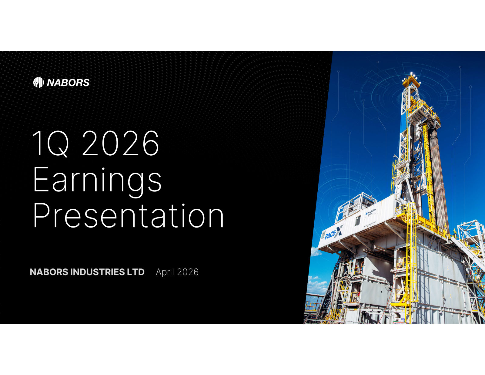 Nabors Industries' Q1 2026 Slide Deck