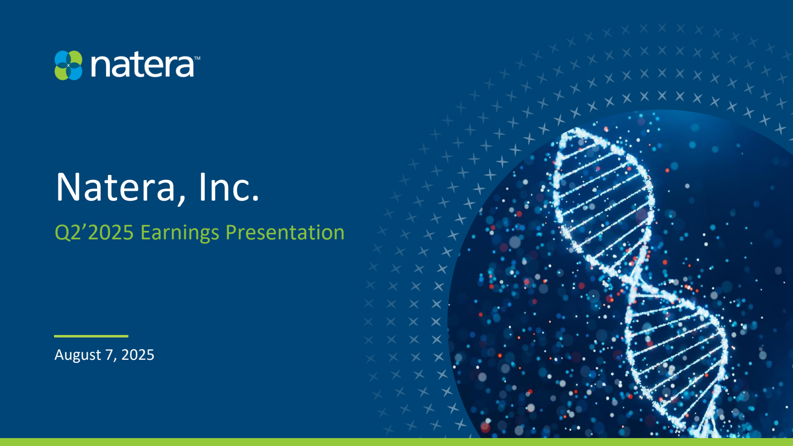 Natera's Q2 2025 Slide Deck
