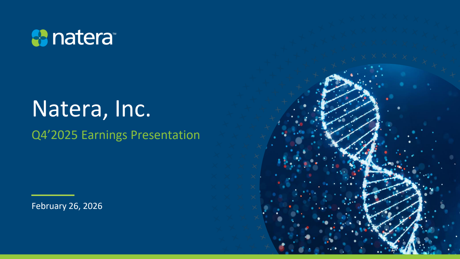 Natera's Q4 2025 Slide Deck