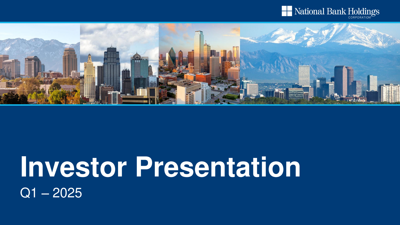 National Bank's Q1 2025 Slide Deck