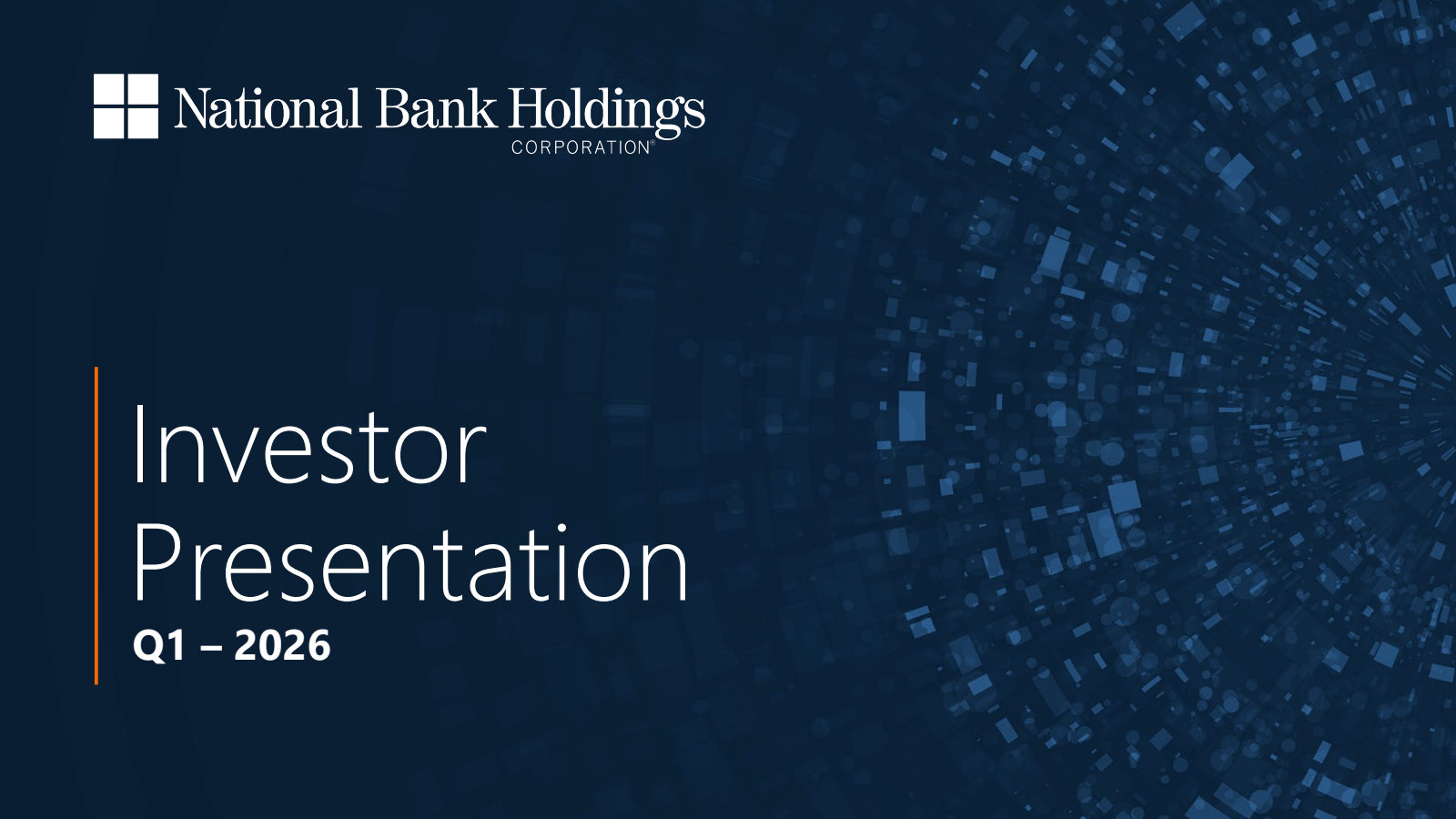 National Bank's Q1 2026 Slide Deck