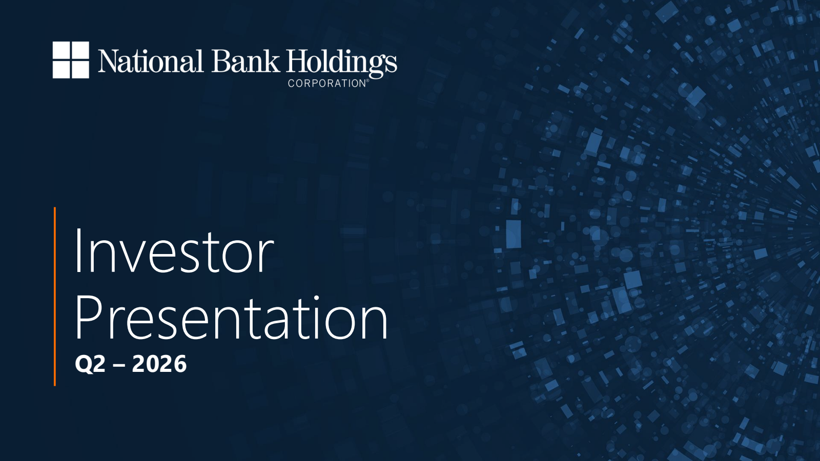 National Bank's Q2 2026 Slide Deck
