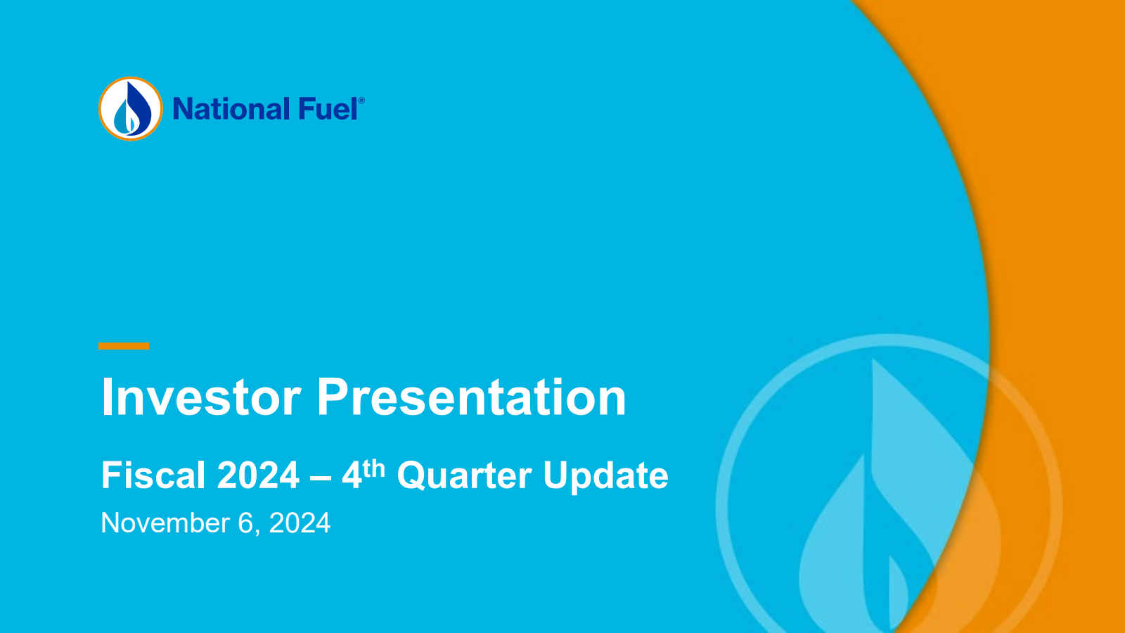 National Fuel Gas' Q4 2024 Slide Deck