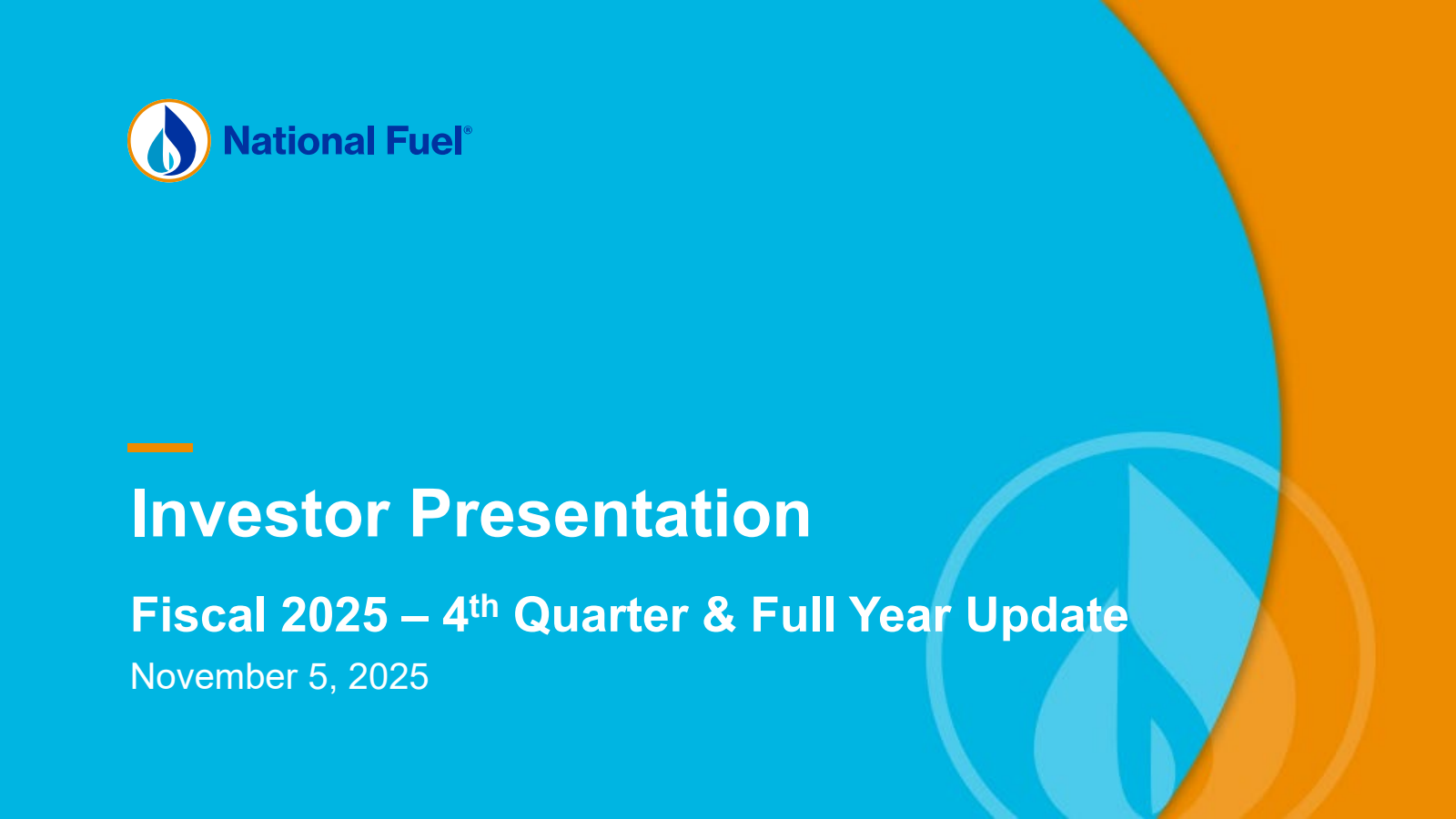 National Fuel Gas' Q4 2025 Slide Deck
