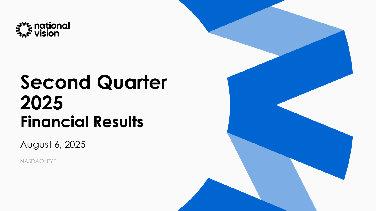 National Vision's Q2 2025 Slide Deck