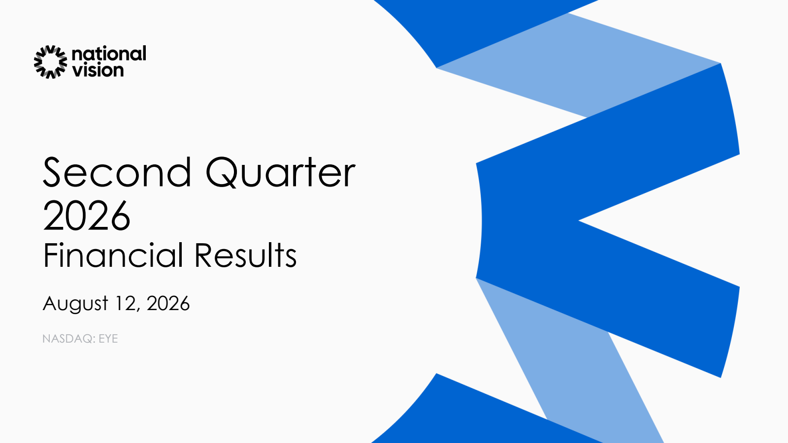National Vision's Q2 2026 Slide Deck