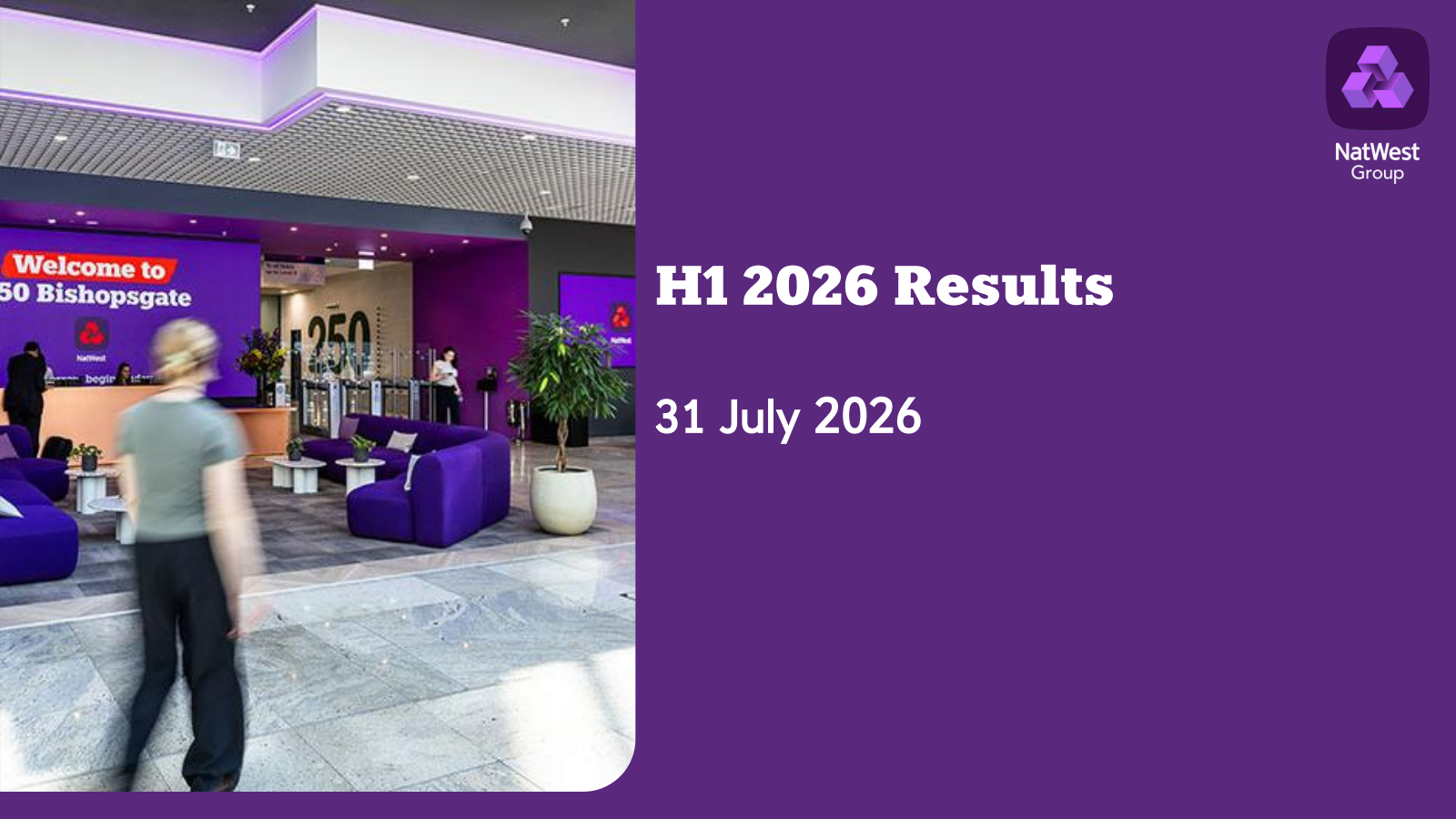 NatWest Group's Q2 2026 Slide Deck