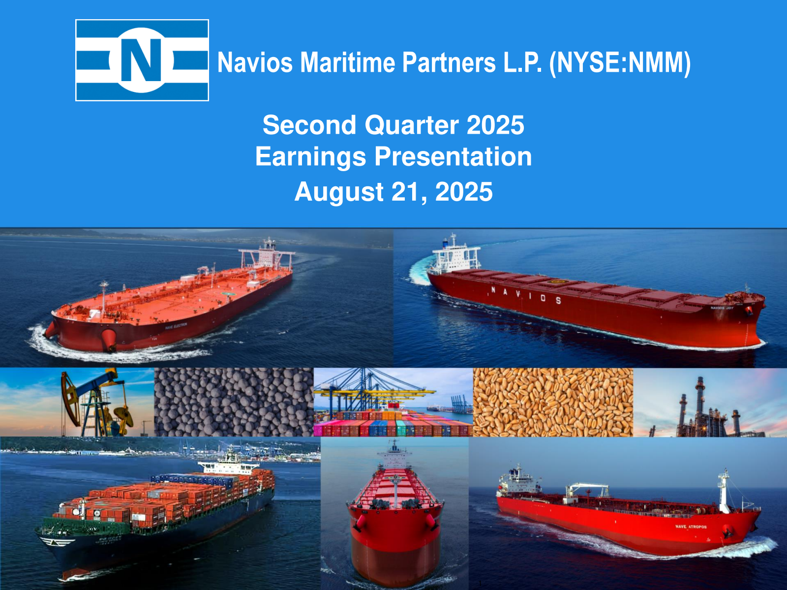 Navios Maritime Partners' Q2 2025 Slide Deck