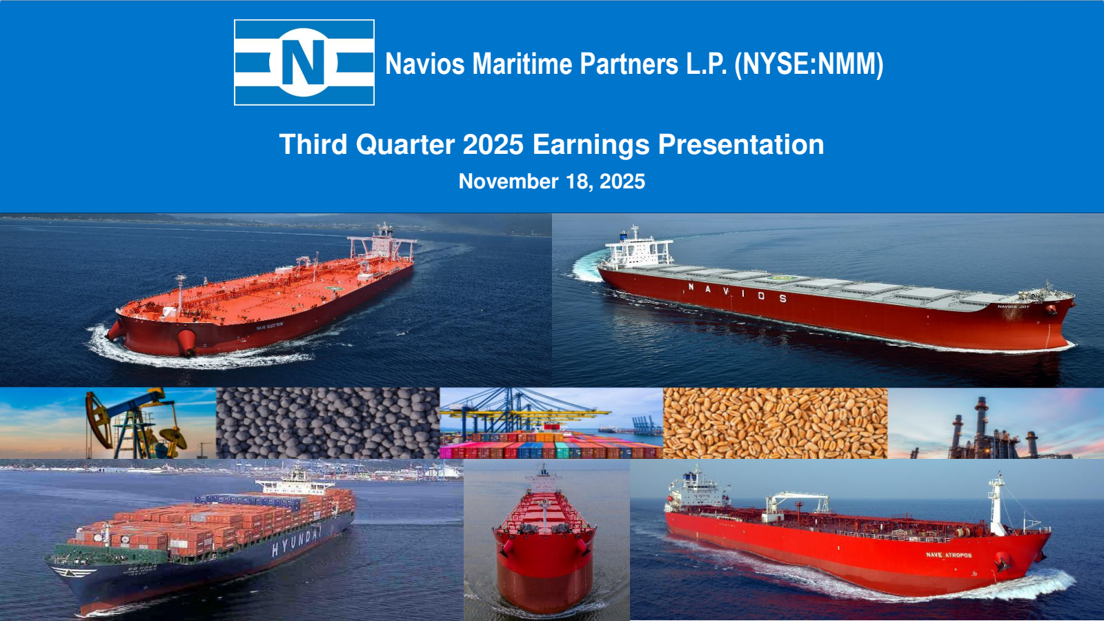 Navios Maritime Partners' Q3 2025 Slide Deck