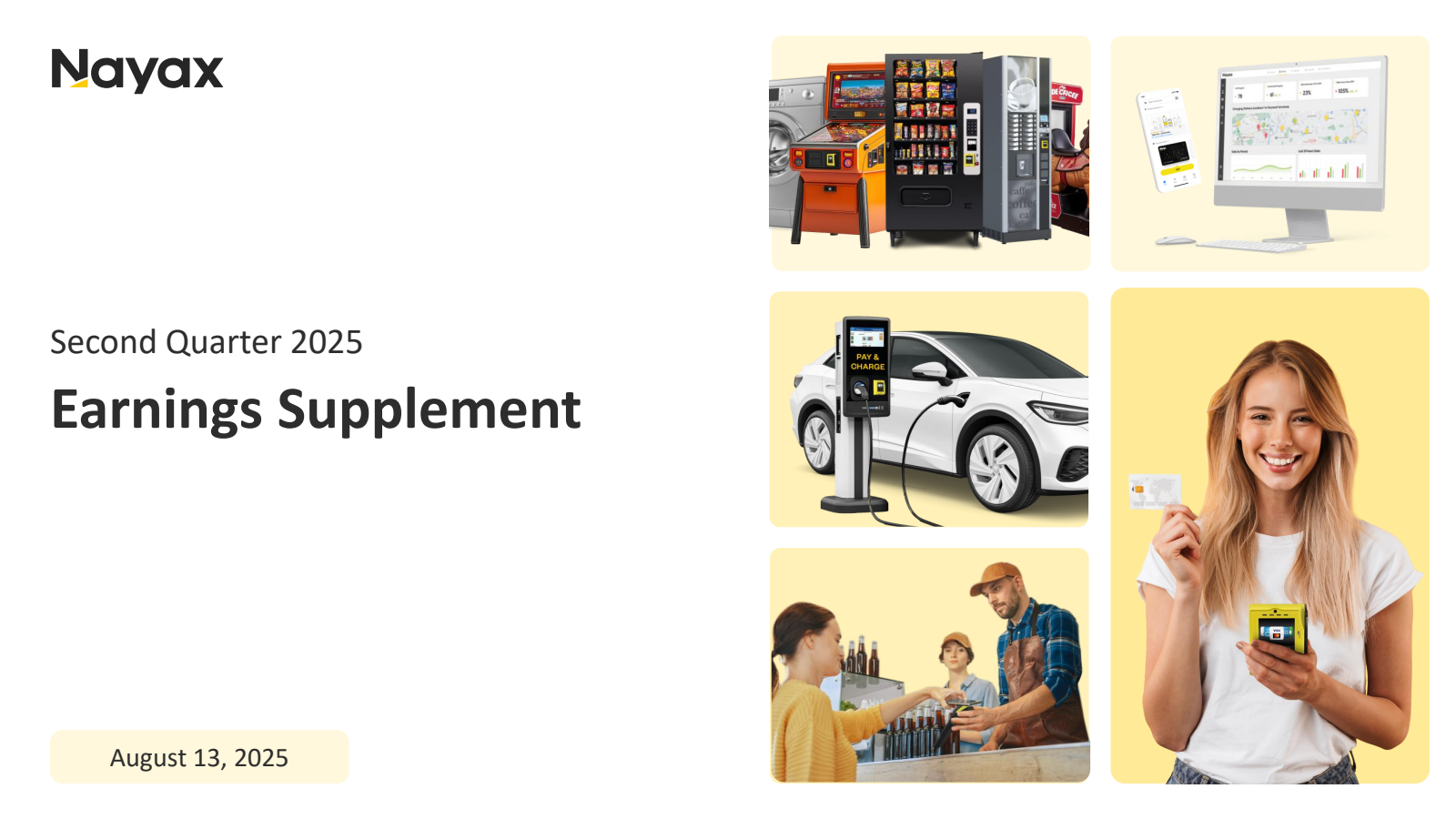 Nayax's Q2 2025 Slide Deck