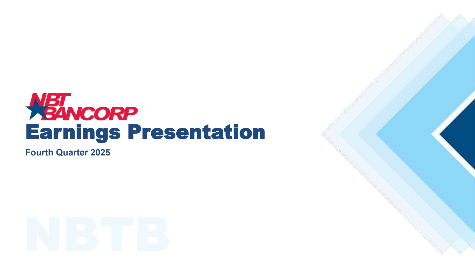 NBT Bancorp's Q4 2025 Slide Deck