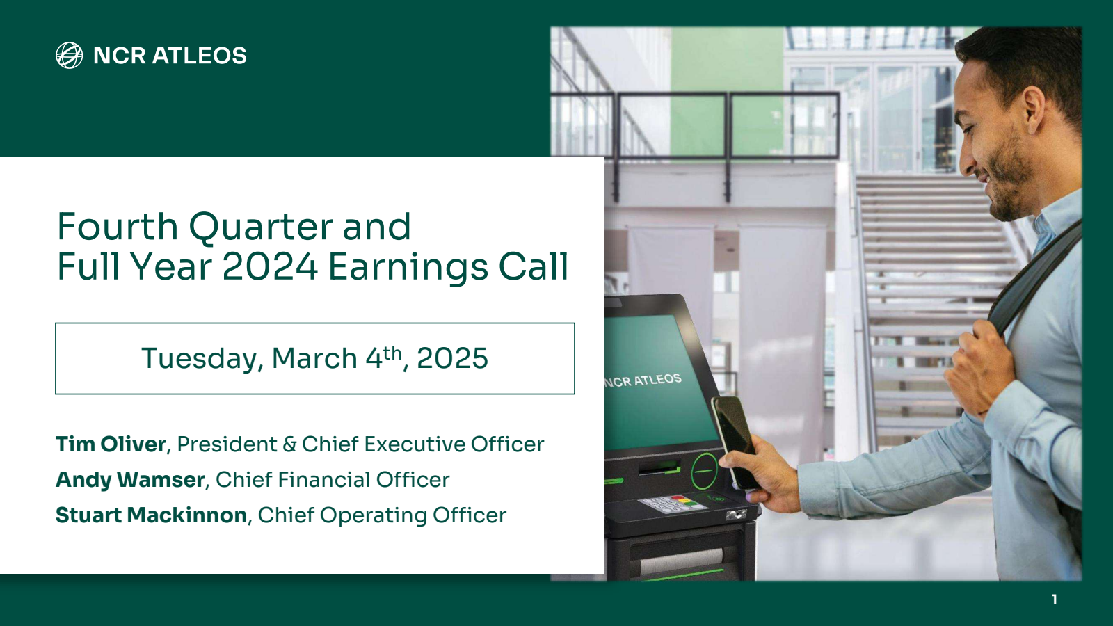 NCR Atleos' Q4 2024 Slide Deck