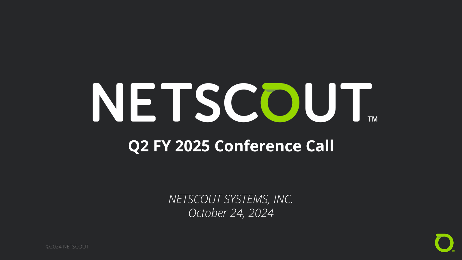 NetScout Systems' Q2 2025 Slide Deck